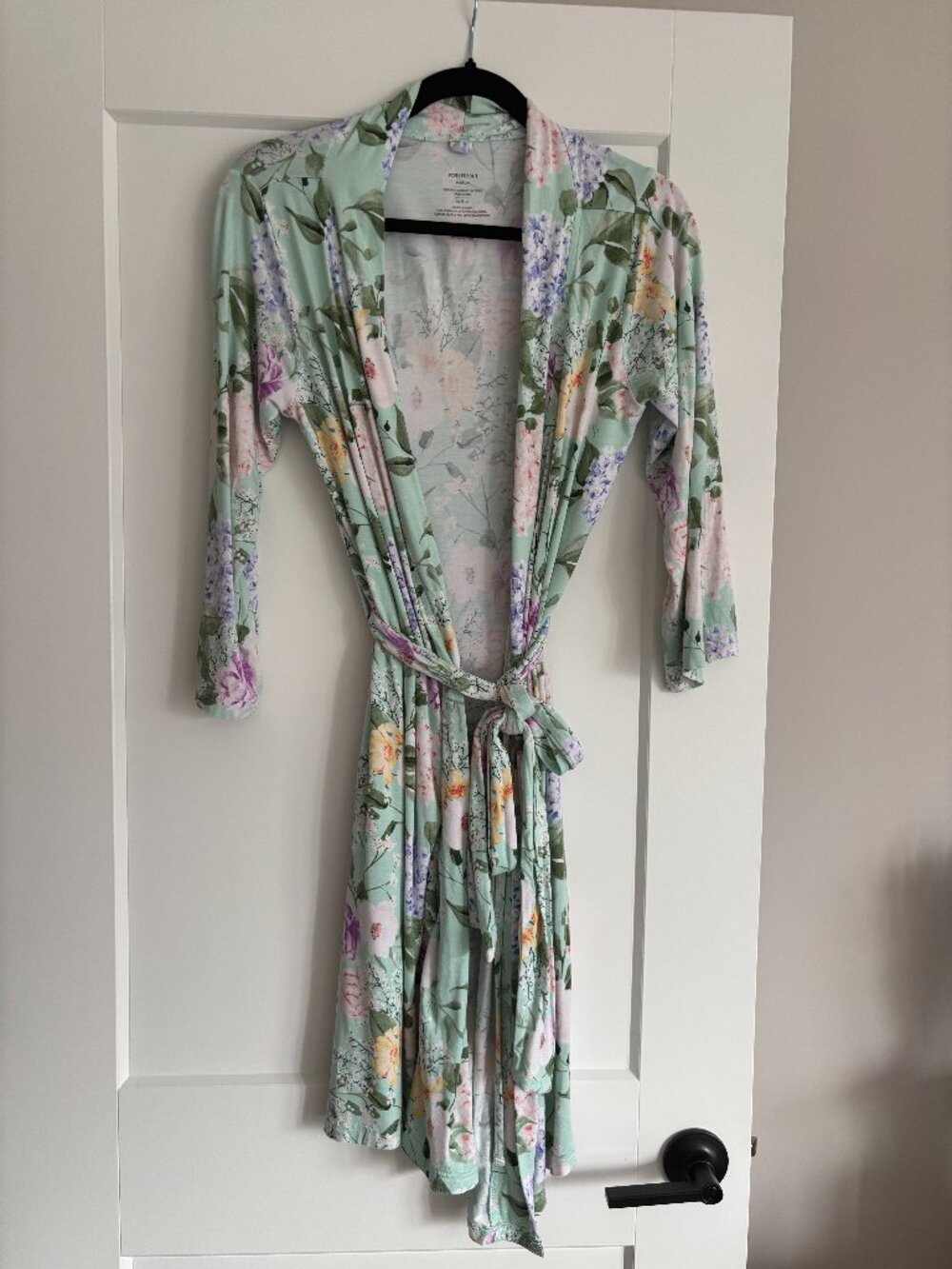 Posh Peanut Robe in a Beautiful Floral Green Pattern